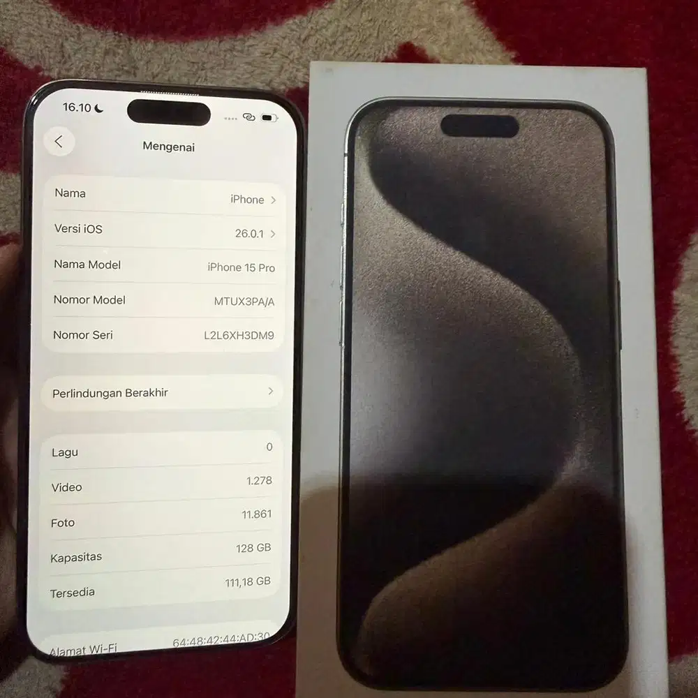 iPhone 15 Pro 128 Gb Titanium Resmi Digimap.