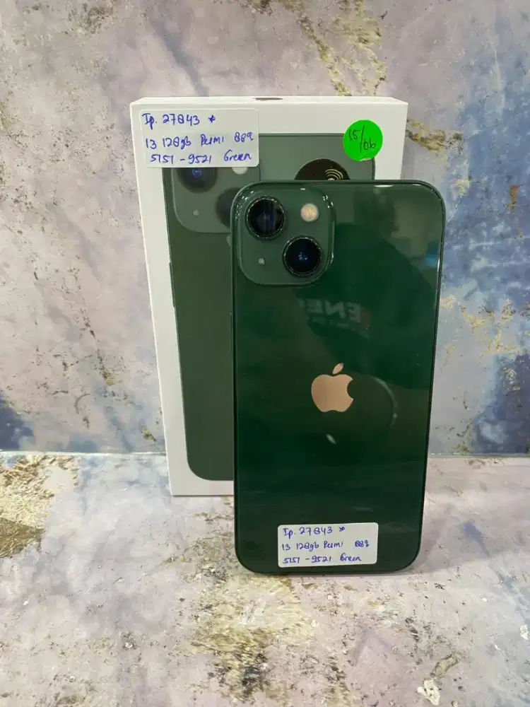 iPhone 13 128Gb Green Ex Resmi IBox