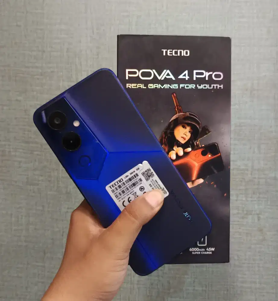 Tecno Pova 4 Pro 8/256 Mulus Lengkap Fullset Original