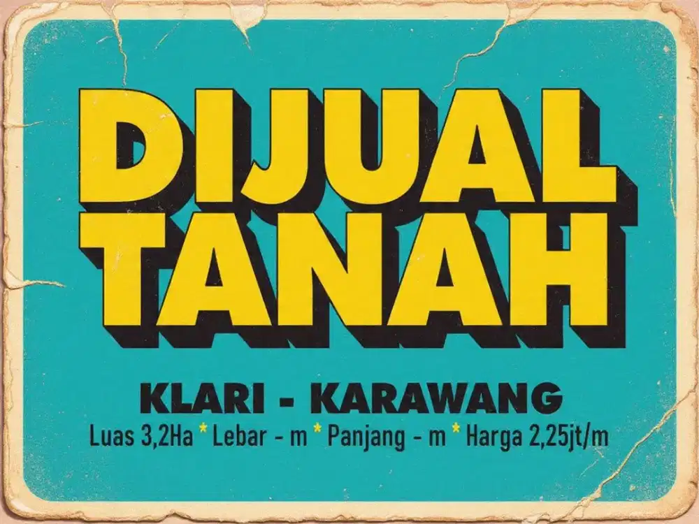 JUAL TANAH MURAH DI, KLARI, KARAWANG TIMUR, KARAWANG,