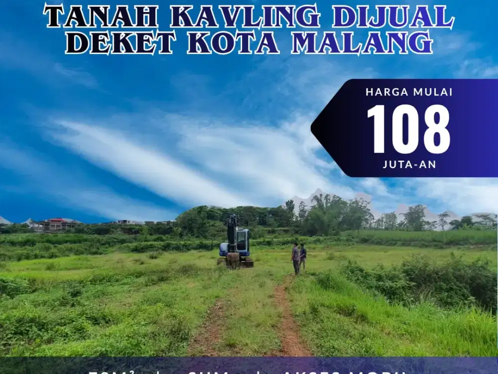 Tanah Wagir Mulai 100 Jutaan – Dekat Kota & Prospek Tinggi
