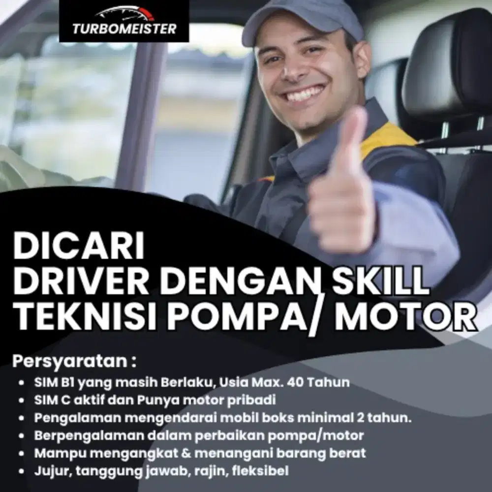LOWONGAN KERJA DRIVER
