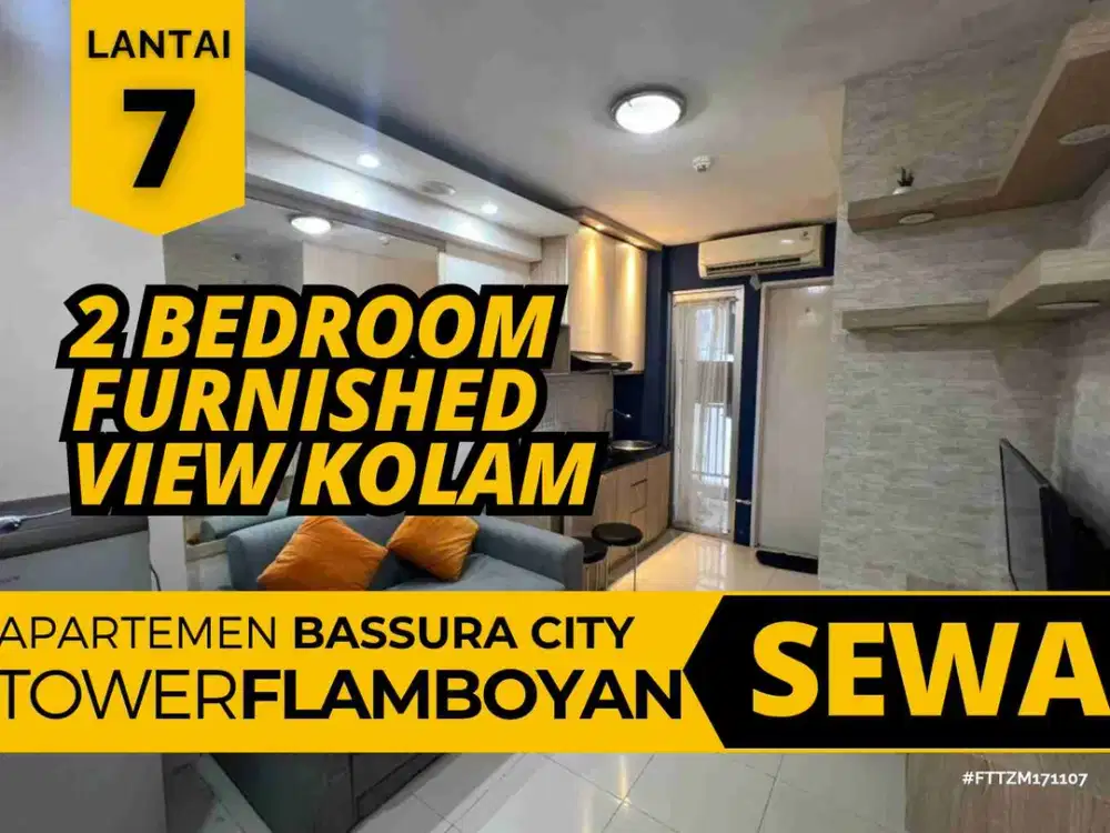 Disewakan Unit 2 Kamar Tahunan Bulanan Tower F Lantai 7 Apartemen Bassura city