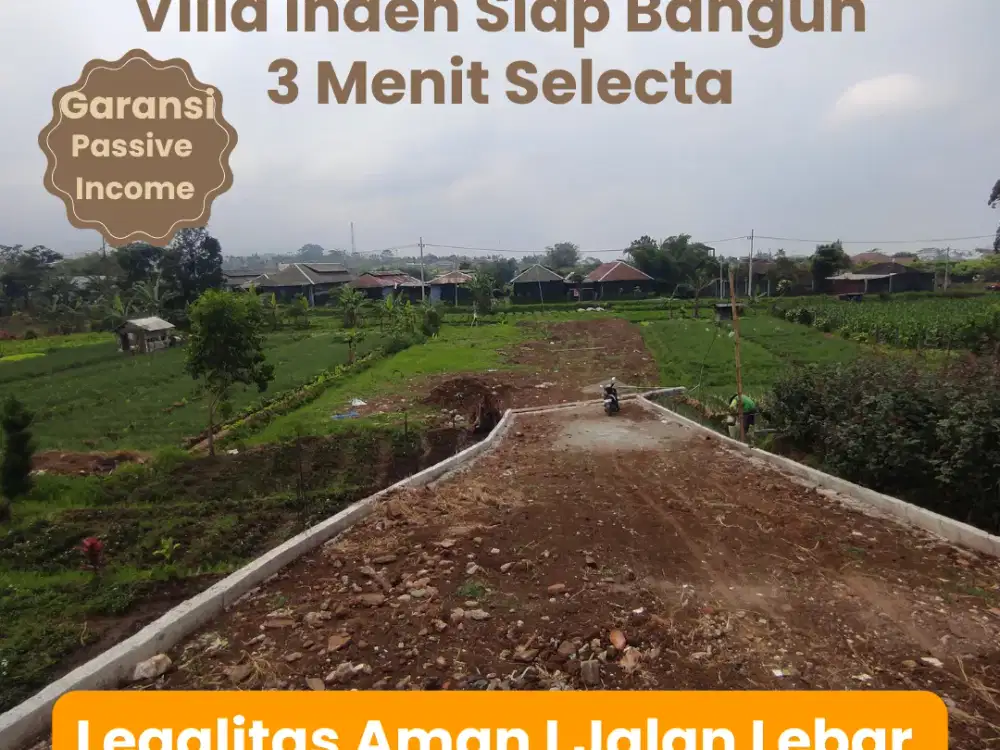 Villa Inden Bangun area Batu dengan View Pegunungan