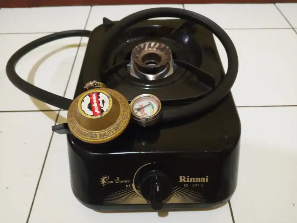 Kompor gas Rinnai 1 tungku  + selang regulator