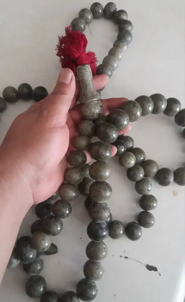 #tasbih pajangan batu black jet