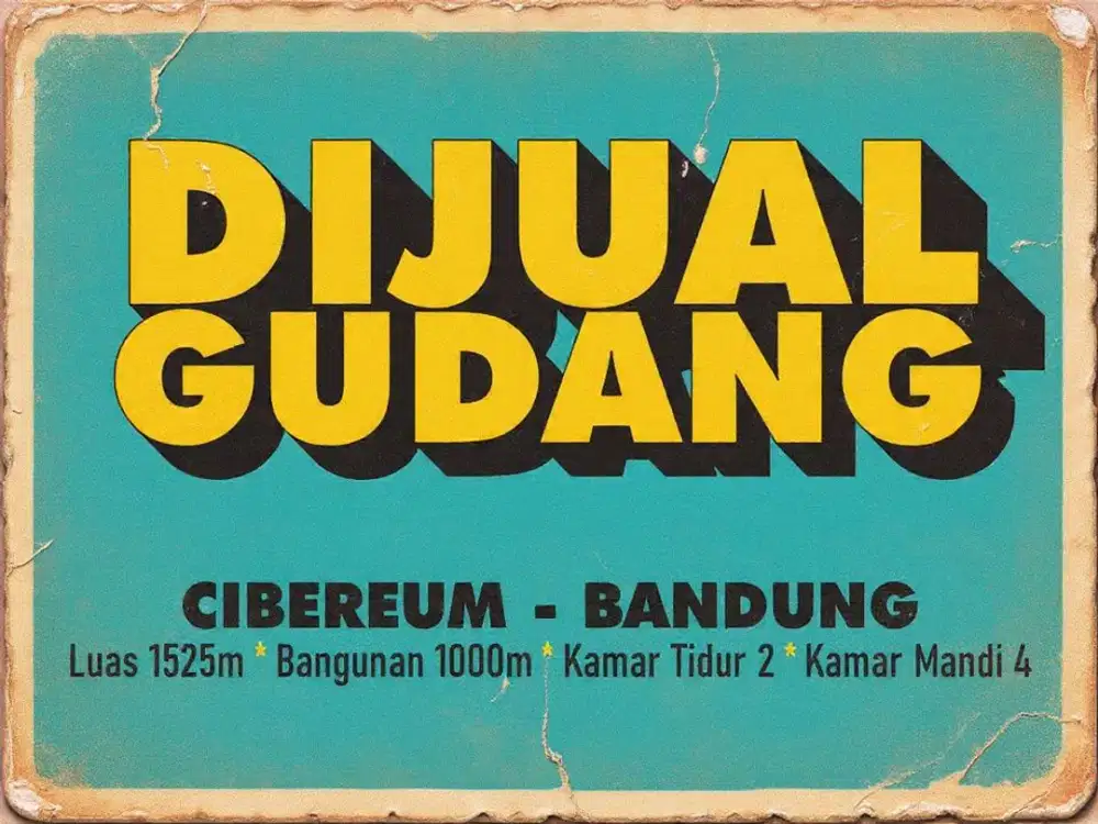 JUAL GUDANG MURAH CIBEREUM, BANDUNG, CIMAHI, ANDIR, SUDIRMAN, RAJAWALI,