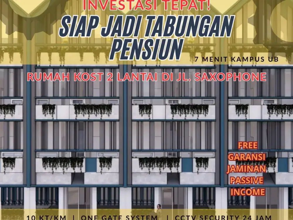 Dijual Kos Dekat UMM, Lokasi Super Strategis & Selalu Full!