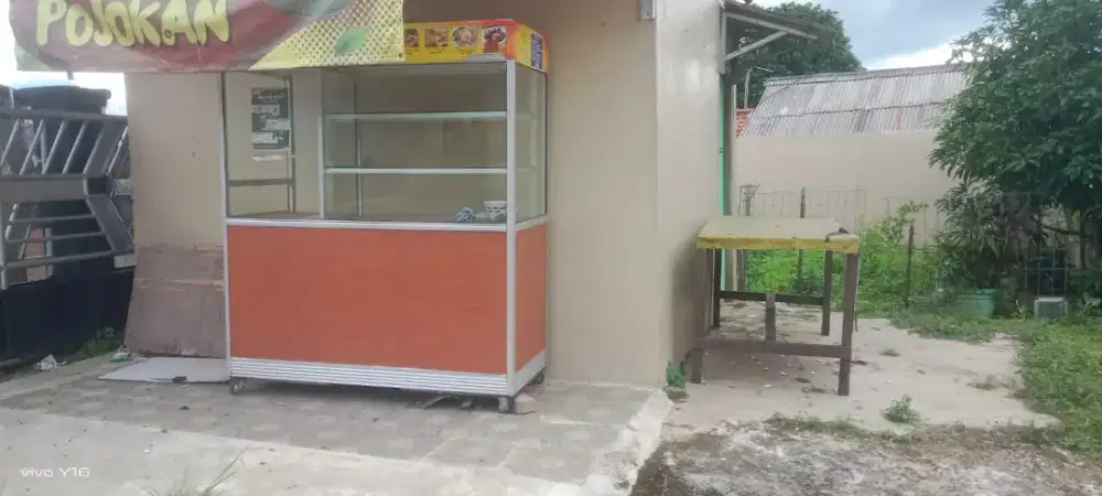 Etalase grobak bekas jual cepat