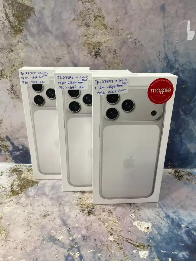 Di jual HP NEW IPHONE 17 PRO MAX SILVER 256GB IBOX