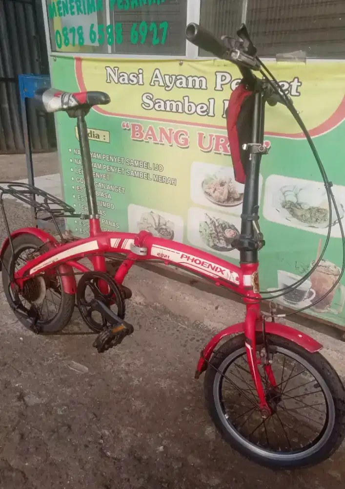 Sepeda lipat Phoenix UK 16 anak dan orang dewasa bisa pakai