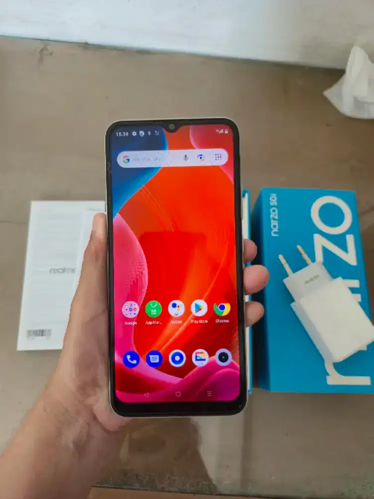 Realme Narzo 50i 4/64.Resmi Normal fullset
