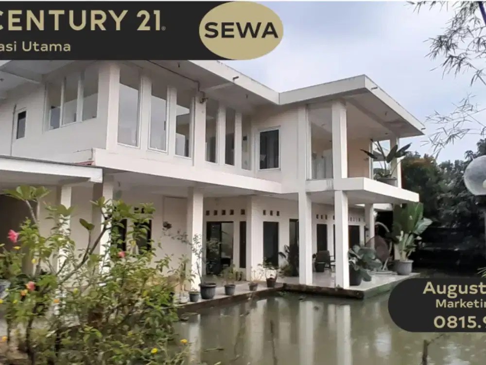 DISEWAKAN RUMAH TERMASUK 11 KOLAM IKAN DI JALAN RAYA PABUARAN PARUNG BOGOR