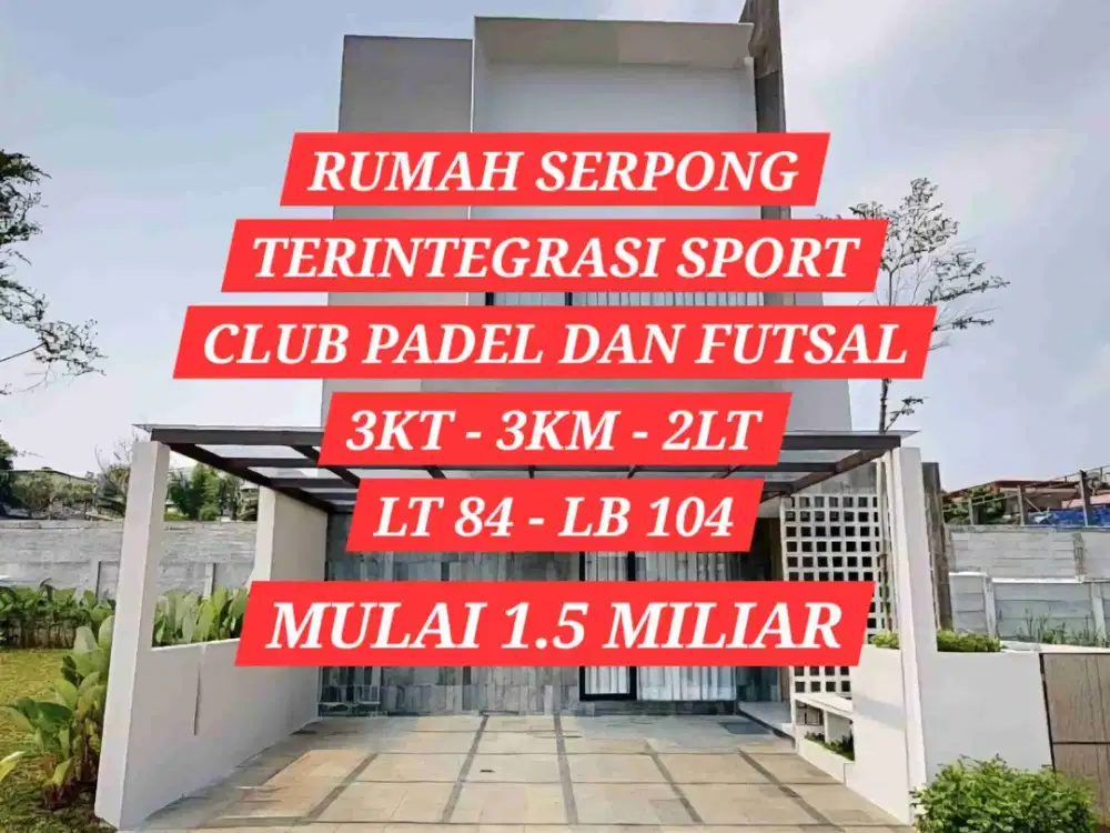 RUMAH DIJUAL DI SERPONG TANGERANG SELATAN
