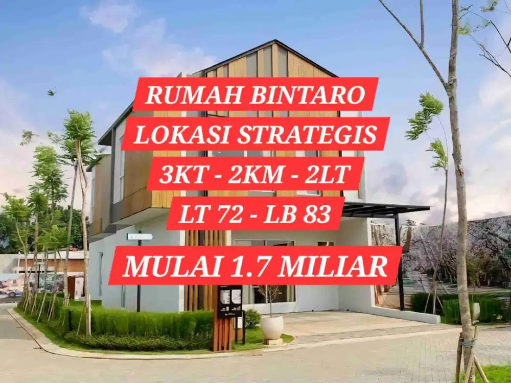 DIJUAL RUMAH DI BINTARO PONDOK AREN TANGERANG SELATAN