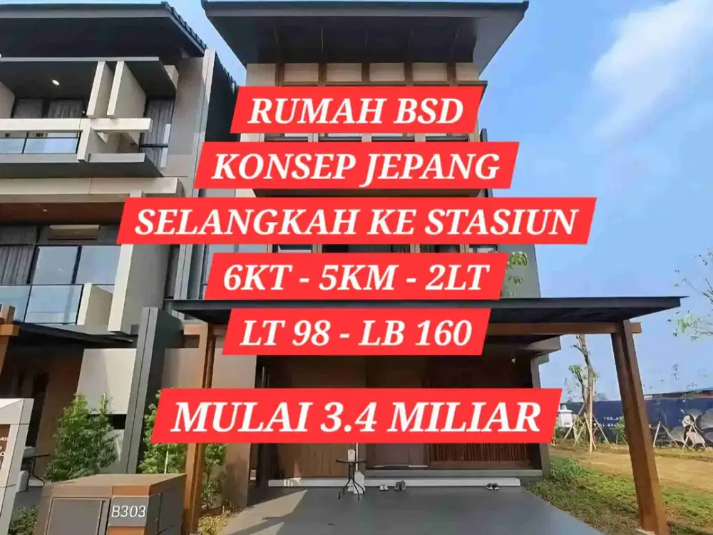 RUMAH DIJUAL BUMI SERPONG DAMAI BSD SERPONG TANGERANG SELATAN