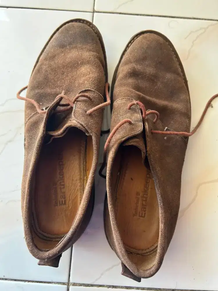 Timberland beludru,42,original,coklat