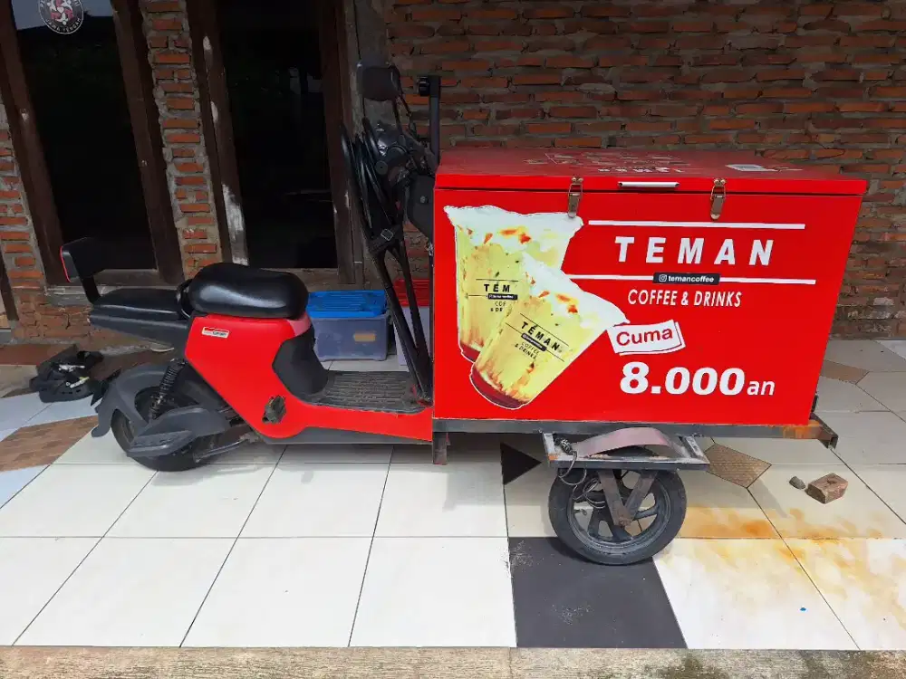 Sepeda listrik kopi keliling kekinian