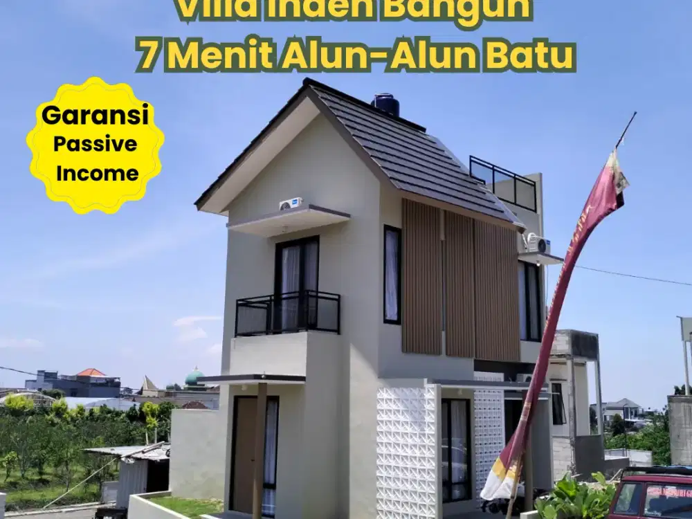 Villa Inden Bangun area Batu dengan View Pegunungan
