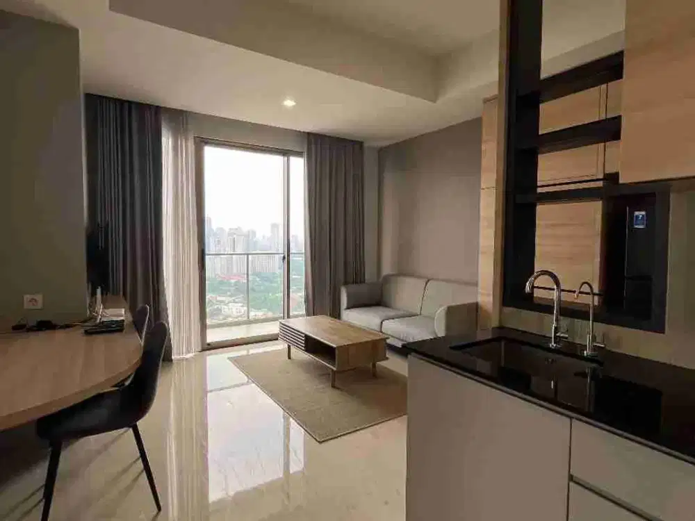 Dijual Apartemen Sudirman hill Type 2 br luas 67 m2 full furniture siap huni, dengan UTJ 10 persen bisa lgs kpr bank, nego yu