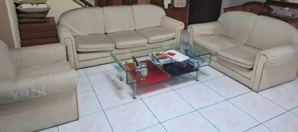 DIJUAL SOFA UKURAN seat 3,2,1 free sarung sofa