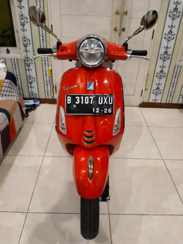 piaggio primavera 2021 km 13 rb mulus orisinil luar dalam