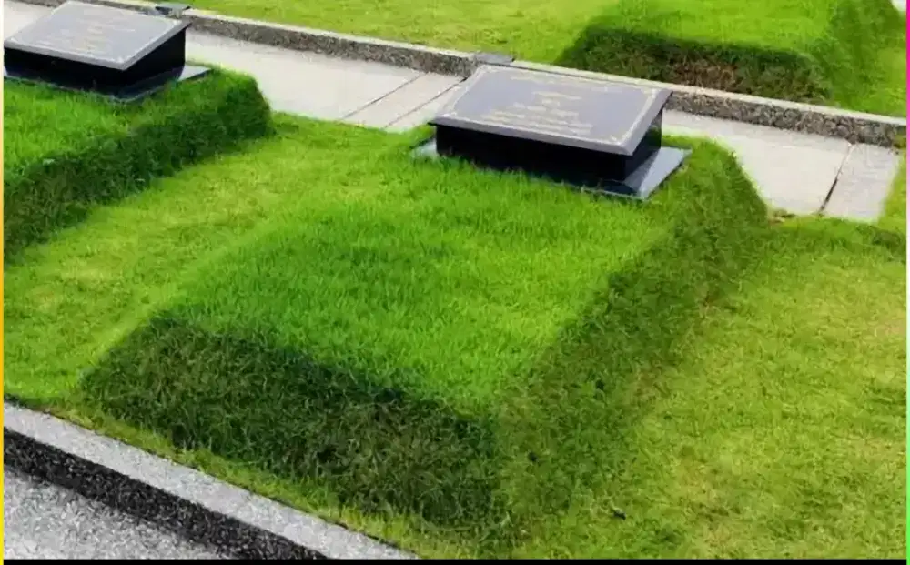 Pemasangan rumput kakam