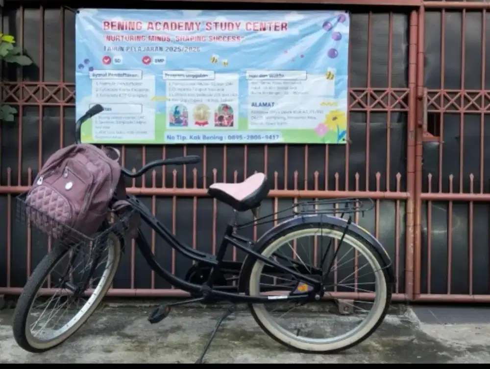 Sepeda Mini Keranjang. Murah, Cantik, Elegan.