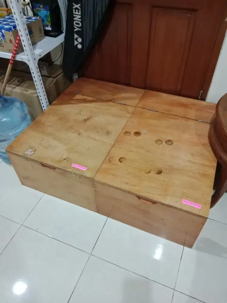 Set box kayu kuat bisa buat simpan barang dan buat dipan