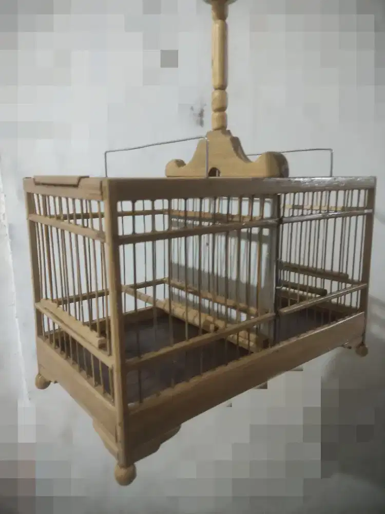 Sangkar sekat full bambu cocok untuk prenjak merah