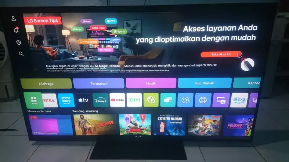 Tv android LG 55 inch 4k UHD bezelles digital