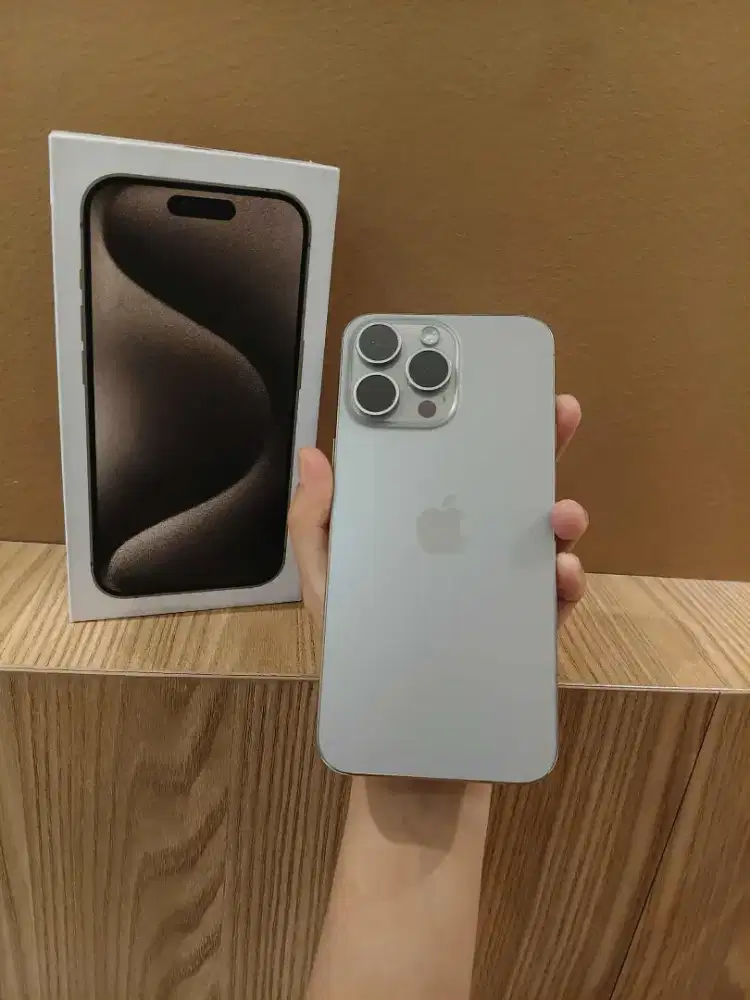 Iphone 15 pro max 256 gb inter fullset mulus nominus