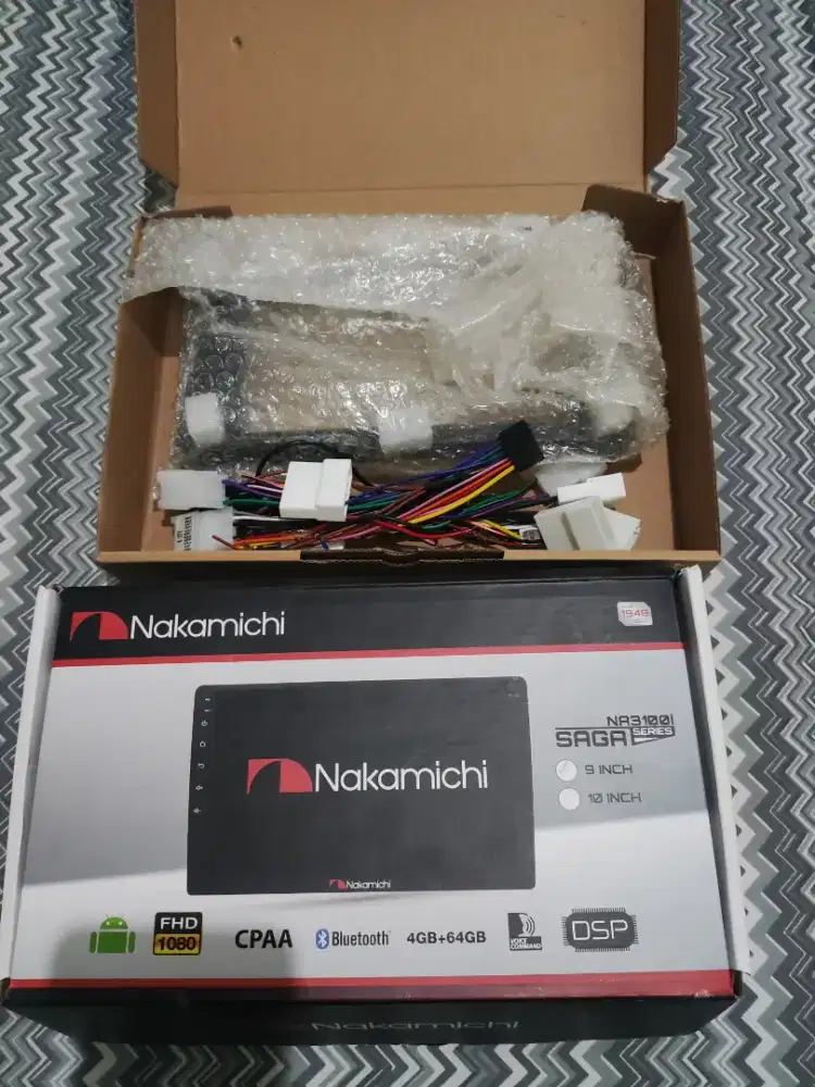 Head Unit nakamichi saga NA3100i +cover kabel pnp