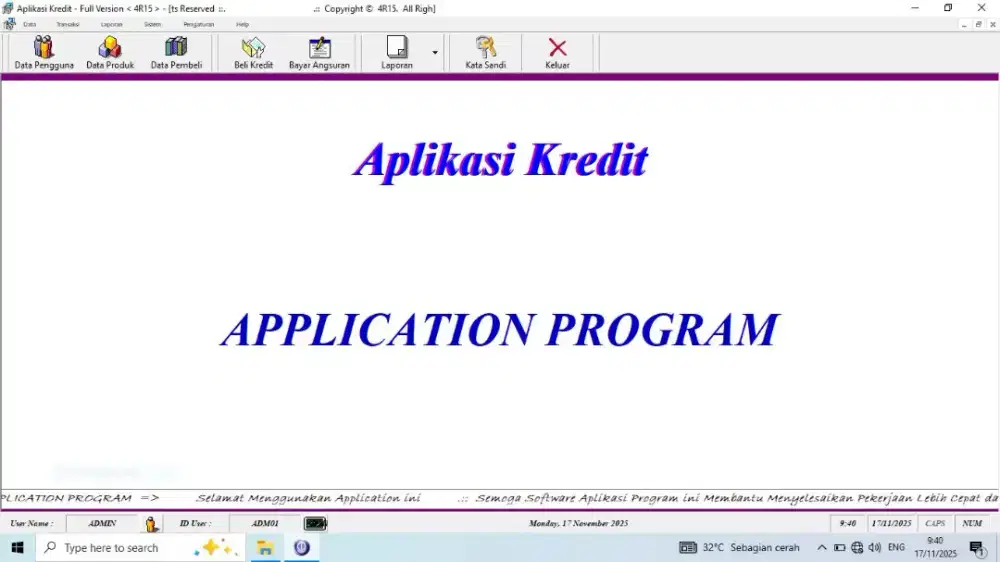 Software Aplikasi Kredit