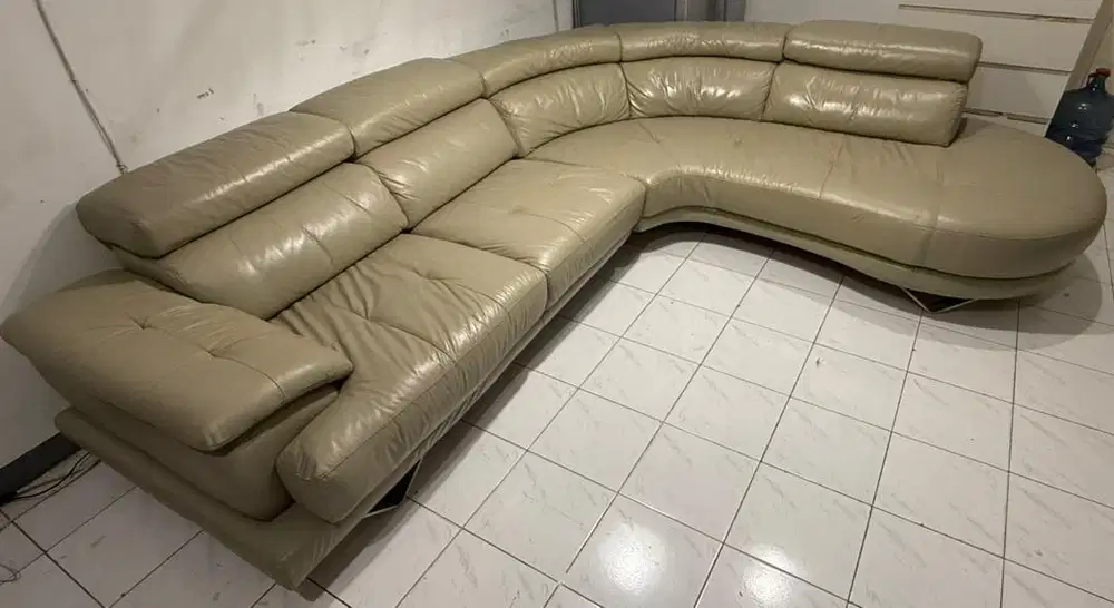 Sofa Ferrara Teramo L Sectional Leather Genuine ( Kulit Asli )