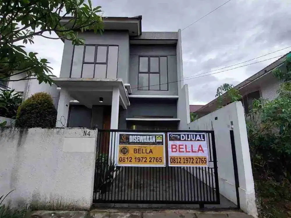 Rumah 2 lantai siap huni di jalan utama dekat living plaza cinere