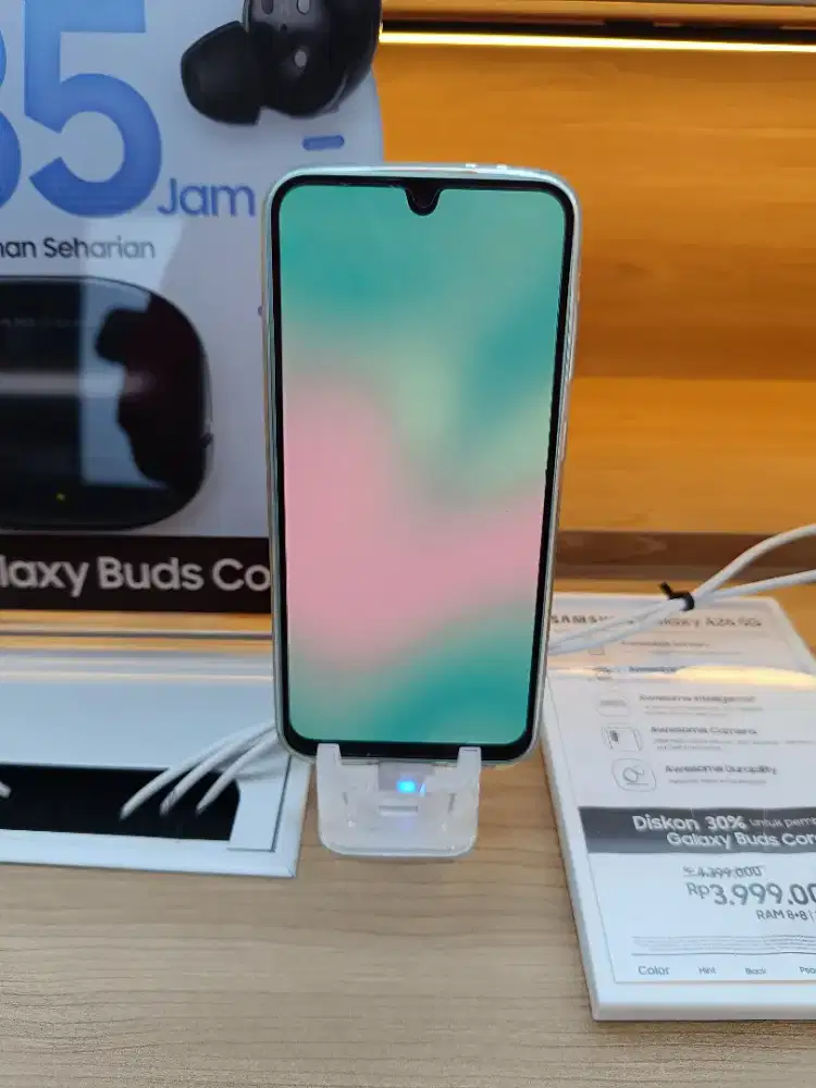 Samsung Galaxy A26 
Cicilan mulai dari 300 ribuan aja ..