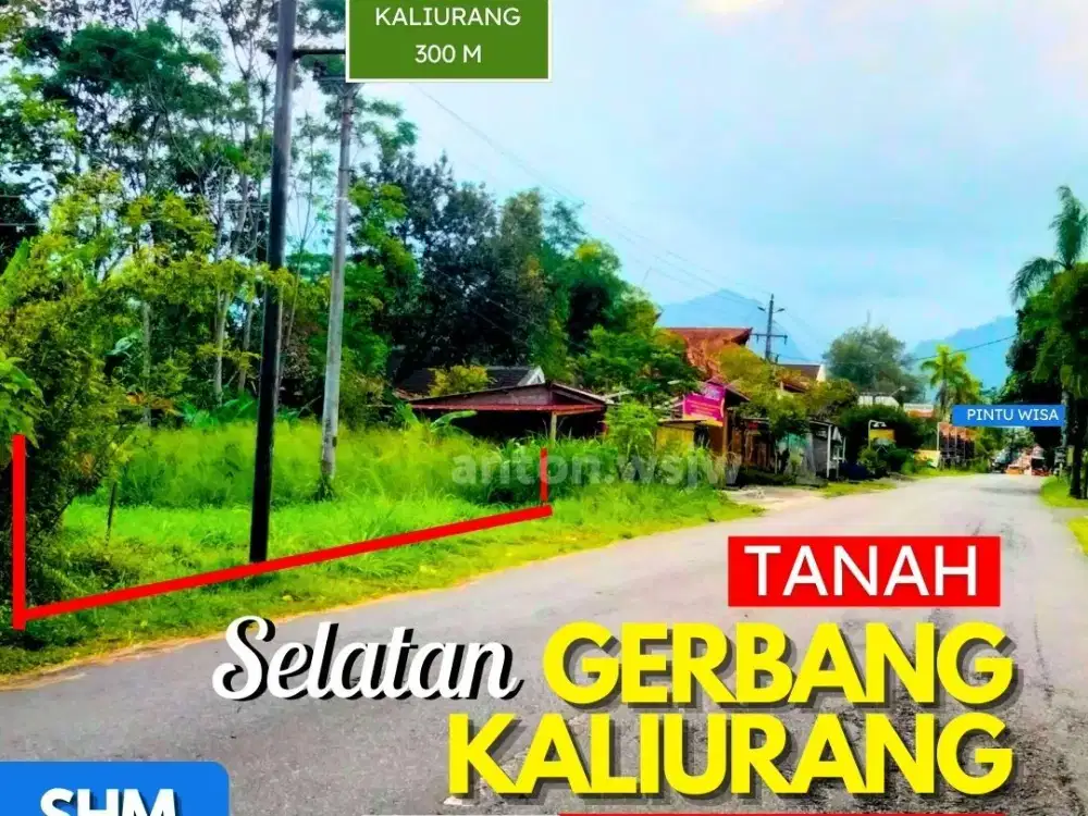 Tanah Murah Jogja selatan gerbang wisata Kaliurang Lt 1583 m2 lb 15 m