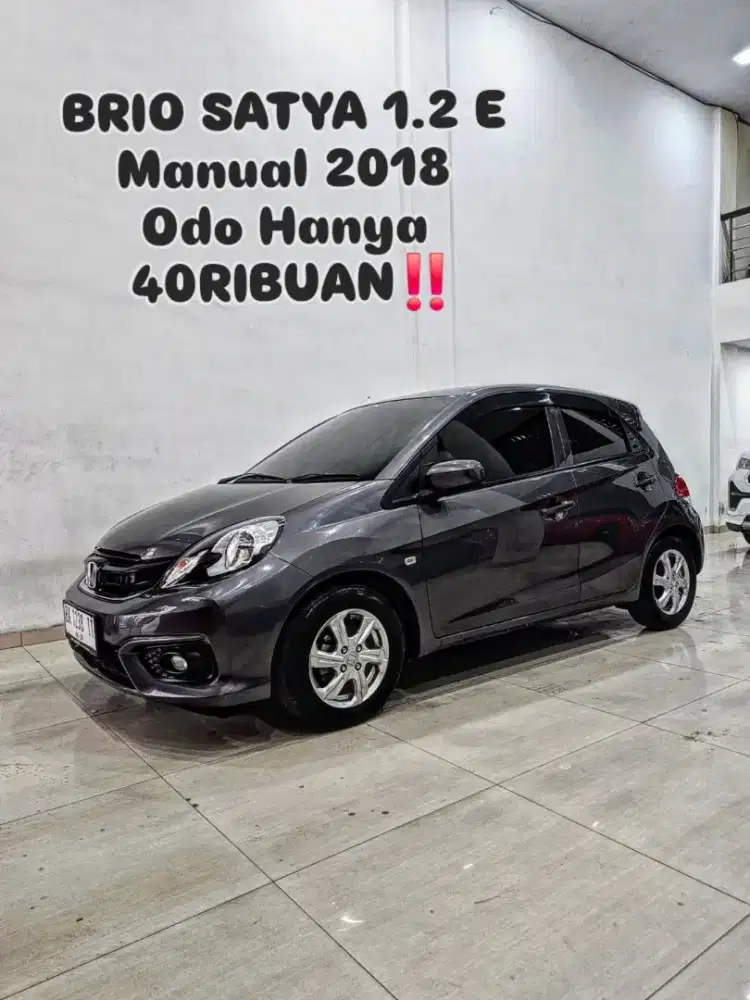(TDP 4 JT) BRIO 1.2 E Manual 2018 / 2019 grey honda satya