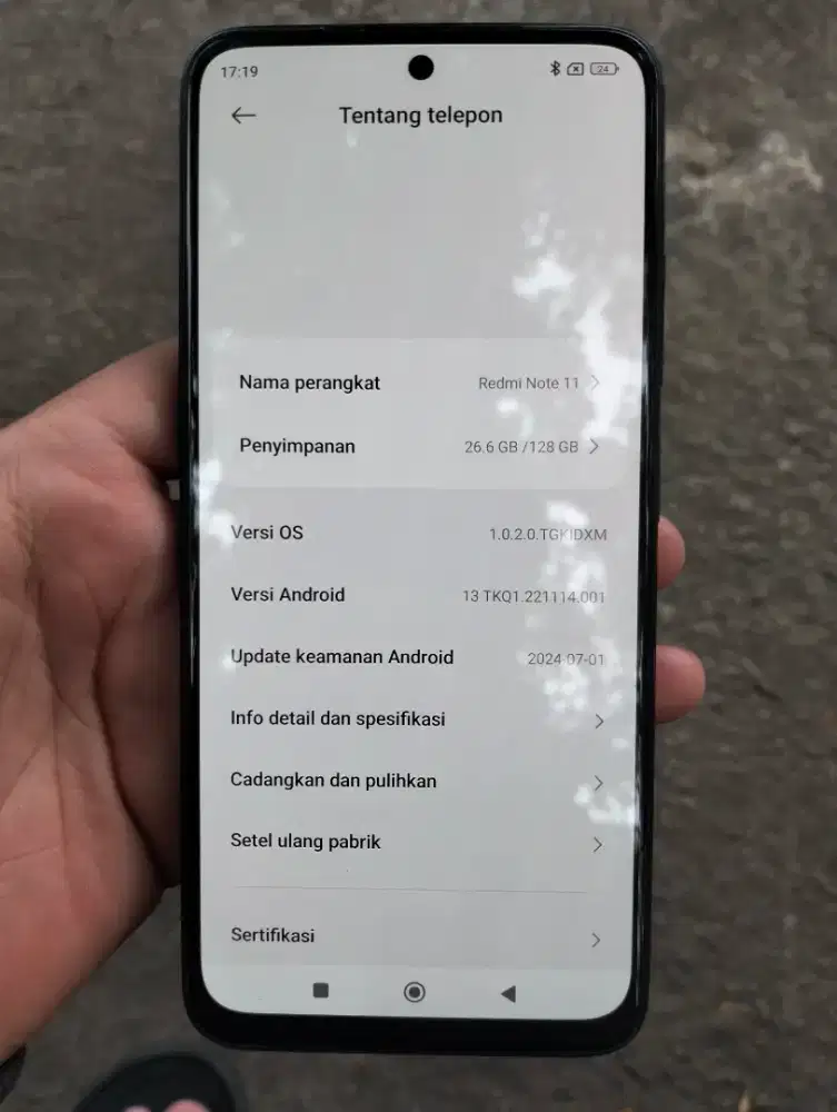 Redmi not 11 ram 6/128