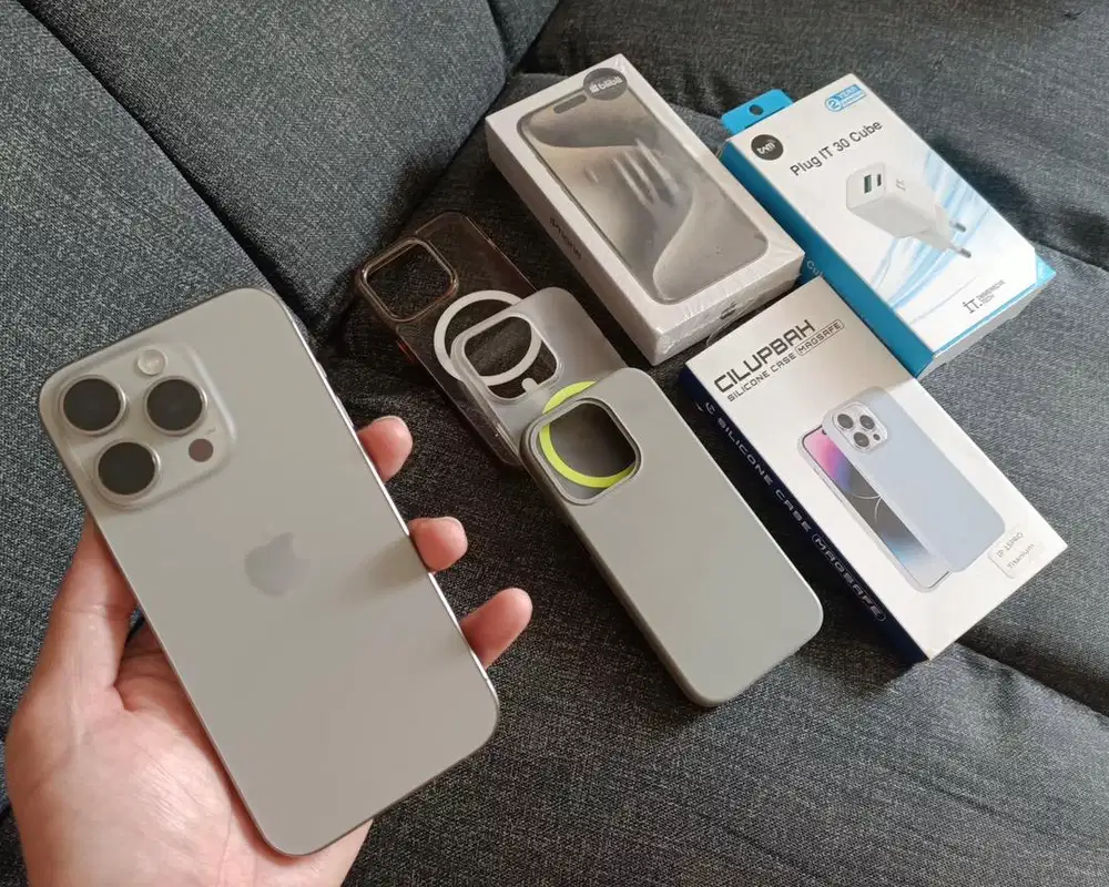 IPhone 15 PRO 128 Natural Titanium Resmi Blibli