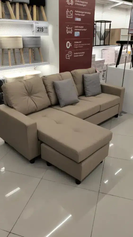 SOFA L KULIT SINTETIS