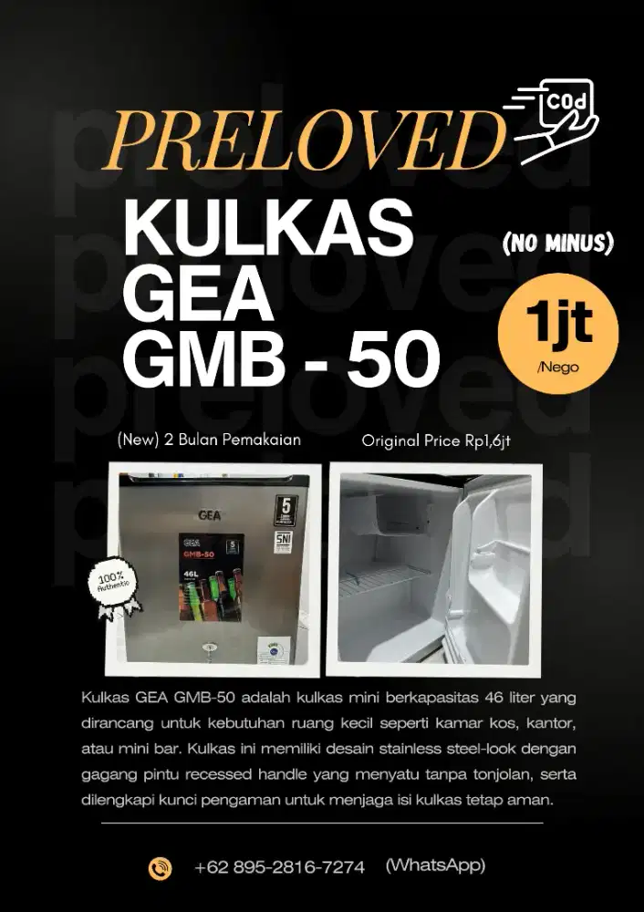 KULKAS  GEA GMB-50