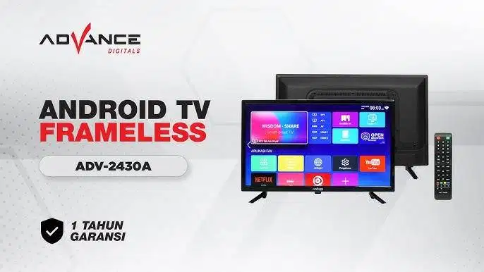 LED ADVANCE ANDROID TV 24 INCH DIGITAL - ADV 2430 A FREE BRACKET