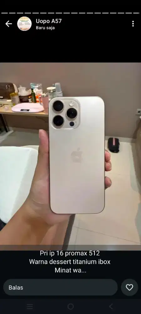 Iphone 16 pro max 512Gb fullset garansi panjang