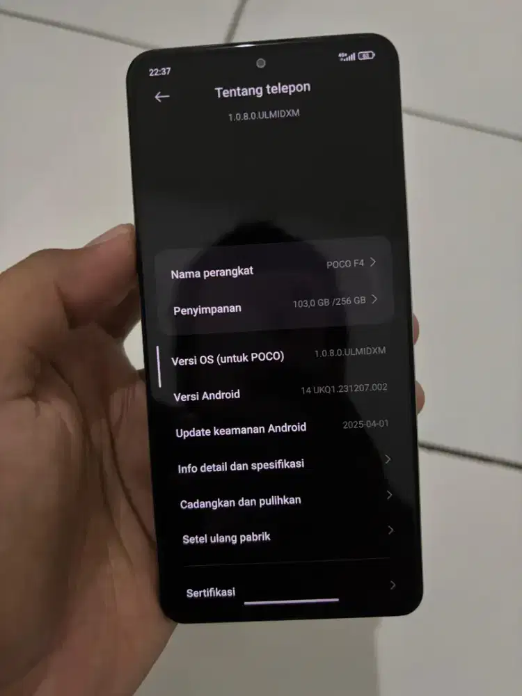Xiaomi Poco F4 Ram 8/256gb