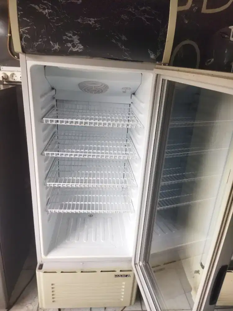 Jual showcase kulkas pendingin ukuran 4 rak merk HAIKA
