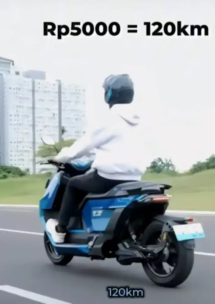 Motor listrik savart S1 P insignia 250cc blue