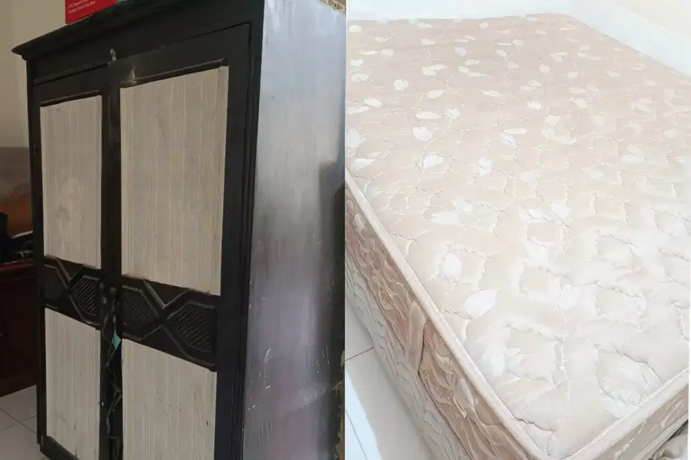 Lemari springbed dipan borong bundling murah meriah buy1get3