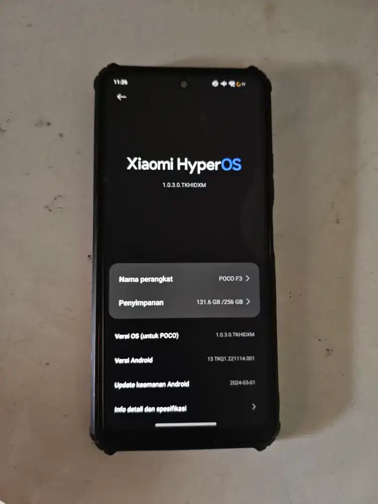 Poco f3 8/256 kondisi normal